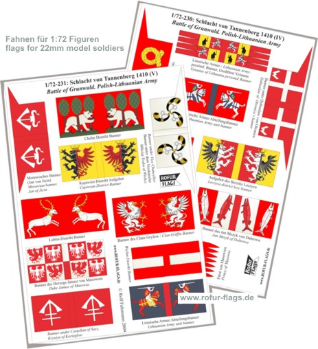 ROFUR-FLAGS - Fahnen für Figuren verschiedener Maßstäbe - High quality  flags for figures of diverse scales - drapeaux pour les figurines